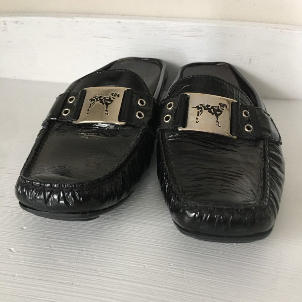 Stuart Weitzman Slip on Black Mules Women Size 6